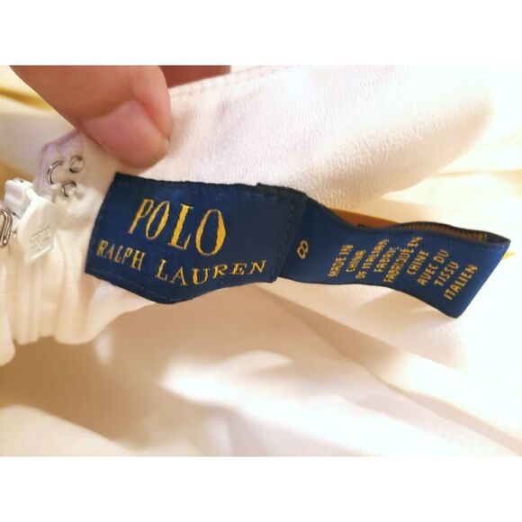 Ralph Lauren Minimalist Glam Quiet Luxury White High-Low Gown - Picture 7 of 16